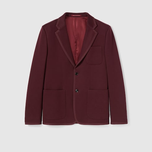 Textured jersey GG jacket