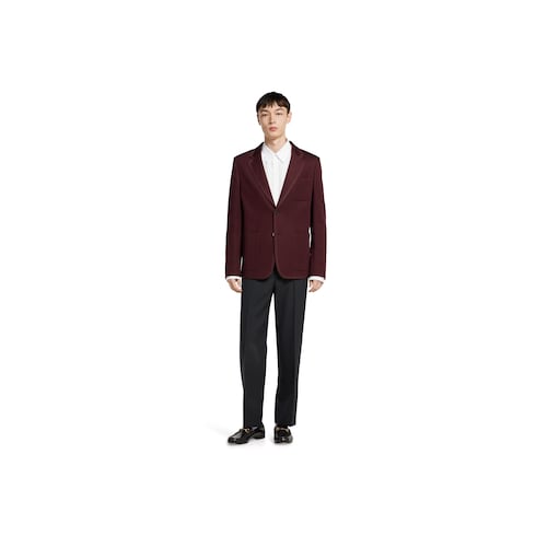 Textured jersey GG jacket