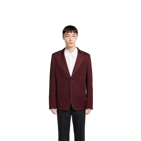 Textured jersey GG jacket