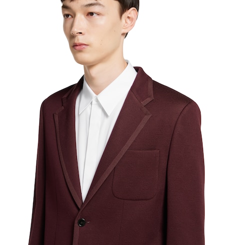 Textured jersey GG jacket