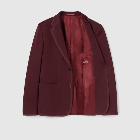 Textured jersey GG jacket