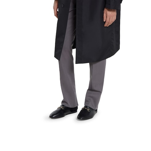 Technical poplin coat