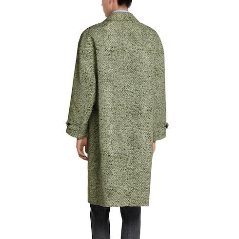 Abrigo popelina adherida estampado de rizo