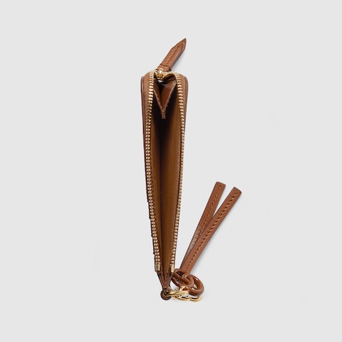 Card case with Double G charm
