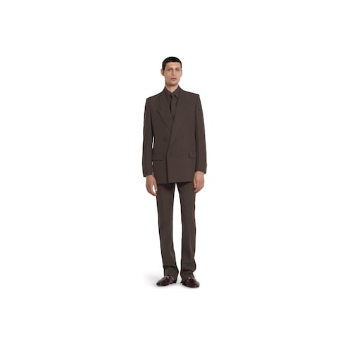 Double-breast technical panama jacket