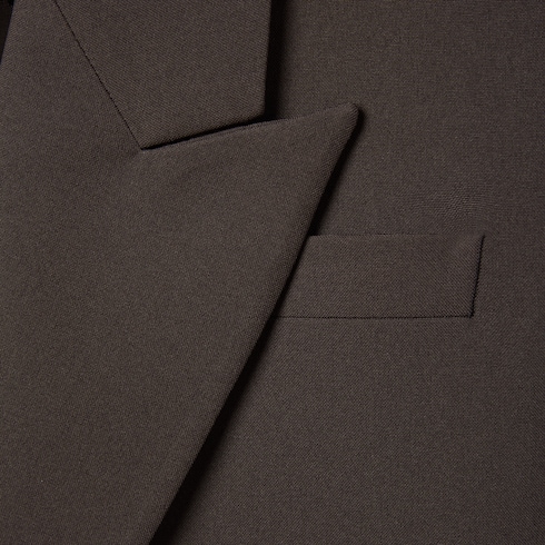 Double-breast technical panama jacket