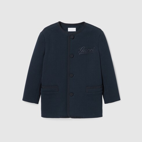 Children's cotton jacket with embroidery
