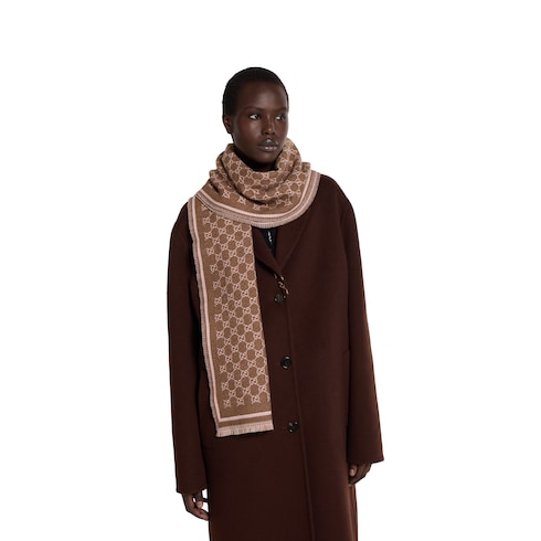 GG wool scarf