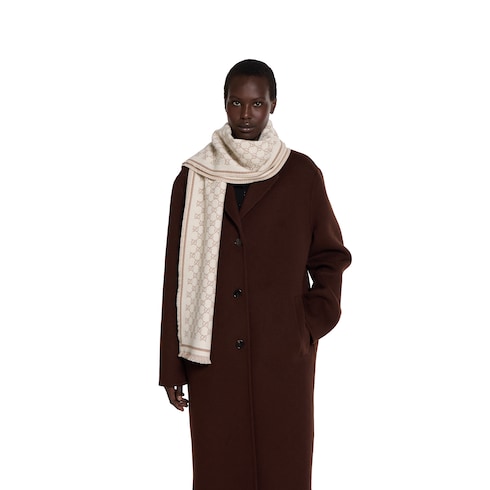 GG wool scarf