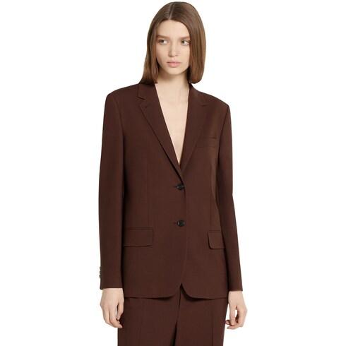Stretch light wool jacket