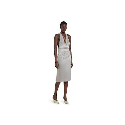Silk satin dress