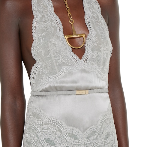 Silk satin dress