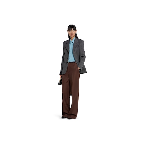 Interlocking GG silk jacquard shirt