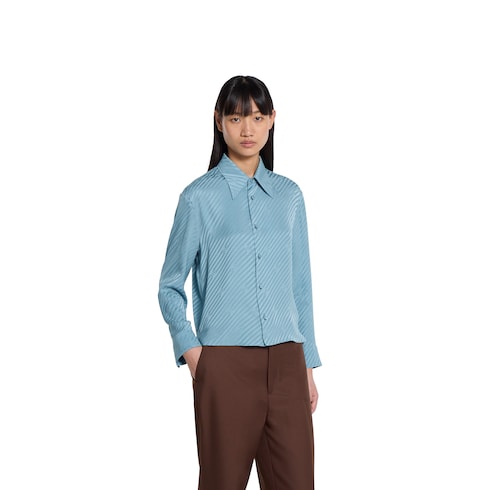 Interlocking GG silk jacquard shirt