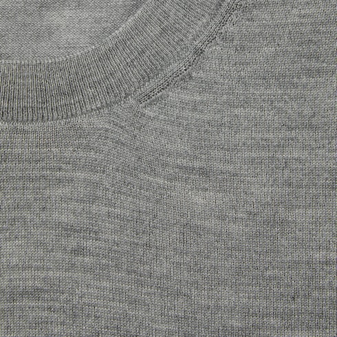 Cashmere silk top with intarsia