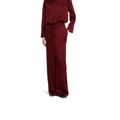 GG satin pants