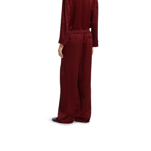 GG satin pants