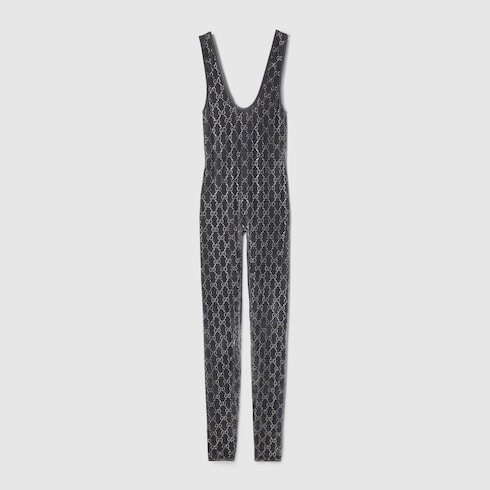 GG crystal embroidered jumpsuit