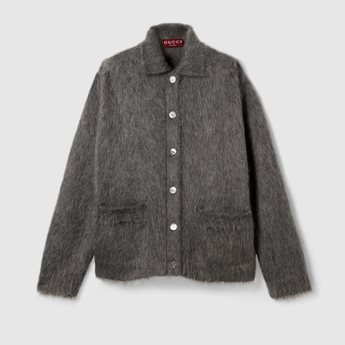 Brushed extra fine mohair cardigan Detail 2