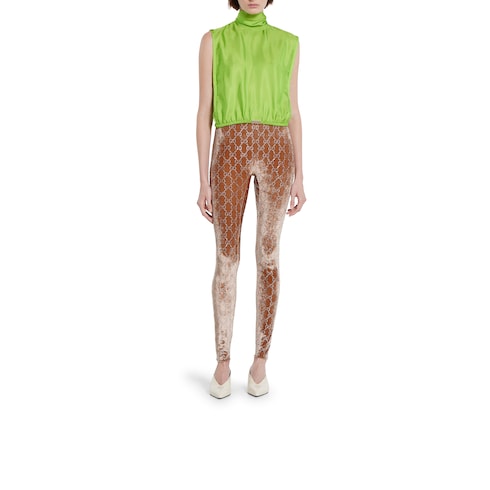 GG crystal embroidered leggings Detail 3