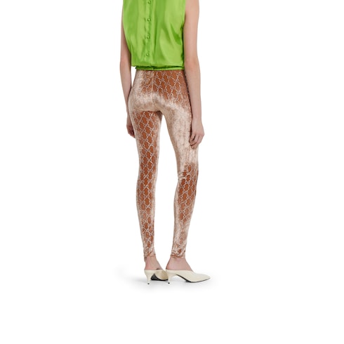 GG crystal embroidered leggings Detail 4