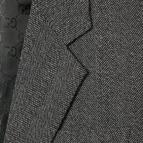 Wool mouliné jacket