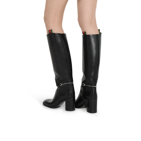 Bottes avec détail Mors fin pour femme  