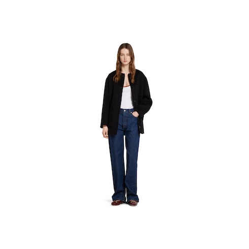 Reversible wool silk jacket