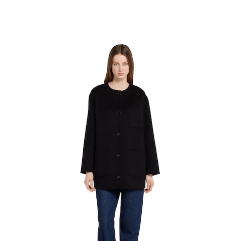 Reversible wool silk jacket