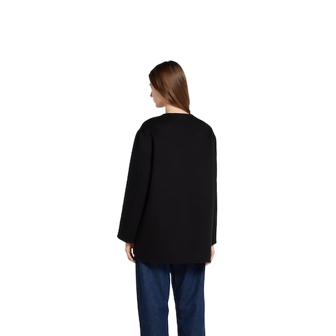 Reversible wool silk jacket
