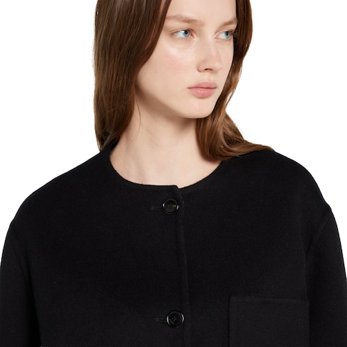 Reversible wool silk jacket
