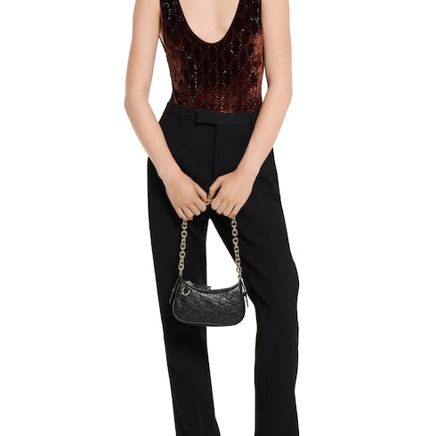 GG Emblem mini shoulder bag