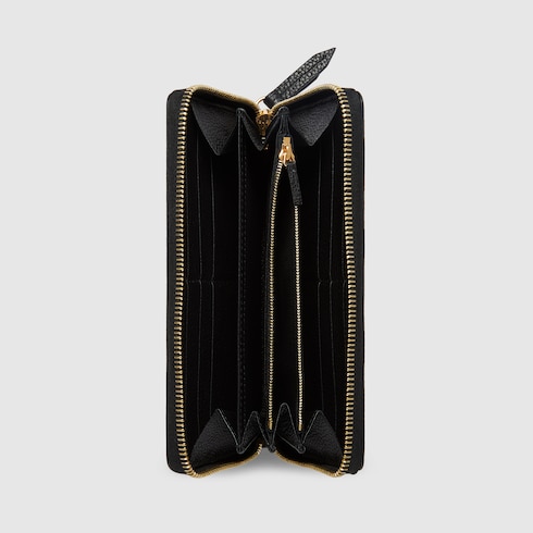 Zweifarbige GG Marmont Brieftasche mit Reißverschluss