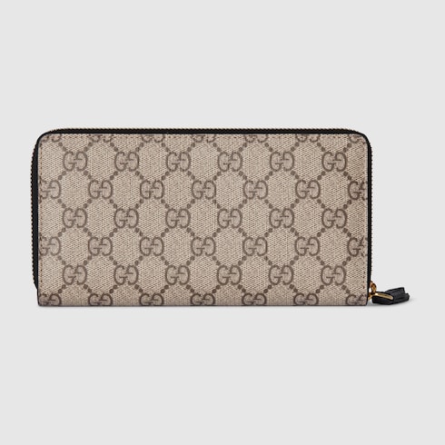 Zweifarbige GG Marmont Brieftasche mit Reißverschluss