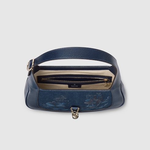 Mittelgroße Gucci Jackie 1961 Tasche mit Stickerei