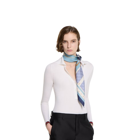 Carré in twill di seta stampato