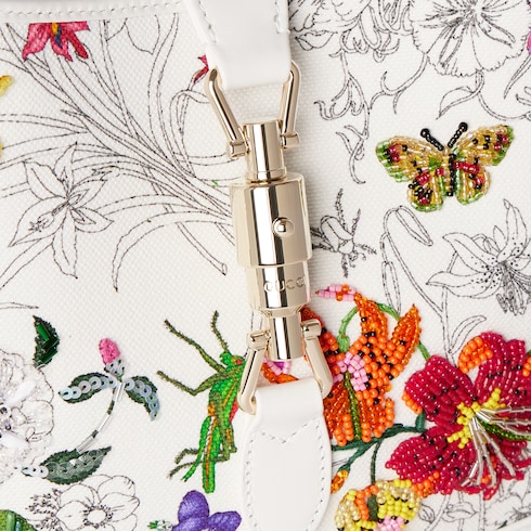 Sac Gucci Jackie 1961 avec broderie moyen format