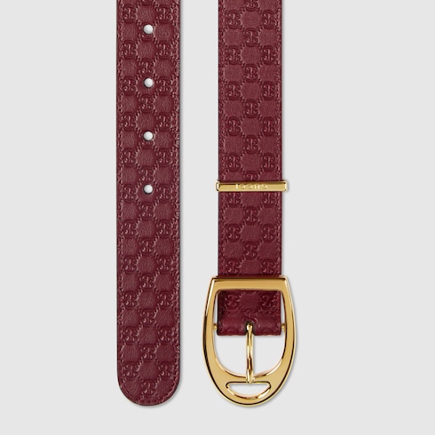 Belt with stirrup buckle