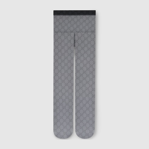 Printed stretch nylon tights