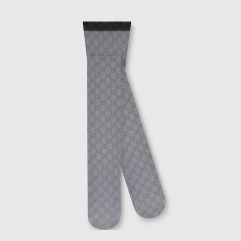 Printed stretch nylon tights