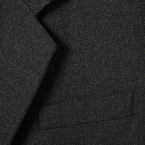 Herringbone wool mouliné jacket