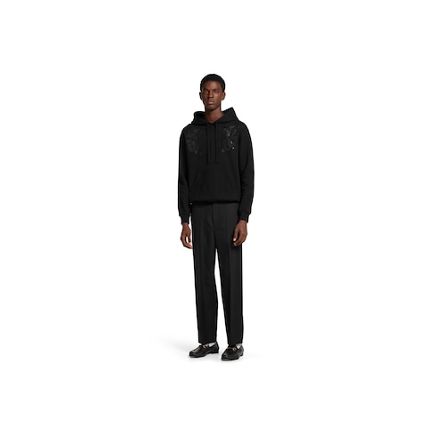 Sweatshirt aus Baumwolljersey mit Stickerei
