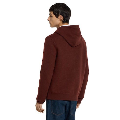 Chaqueta reversible de lana con cremallera