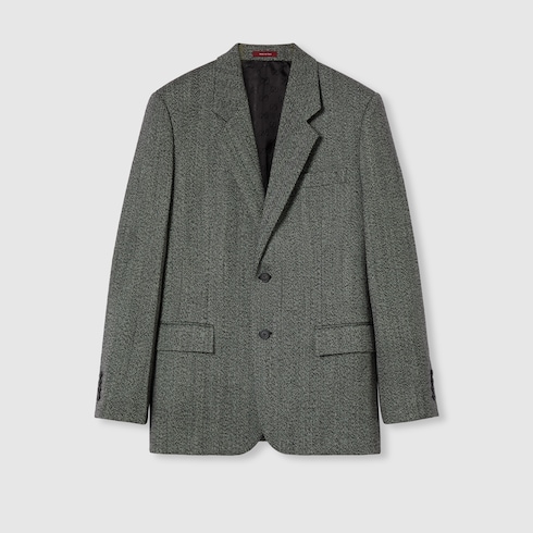 Wool mouliné jacket