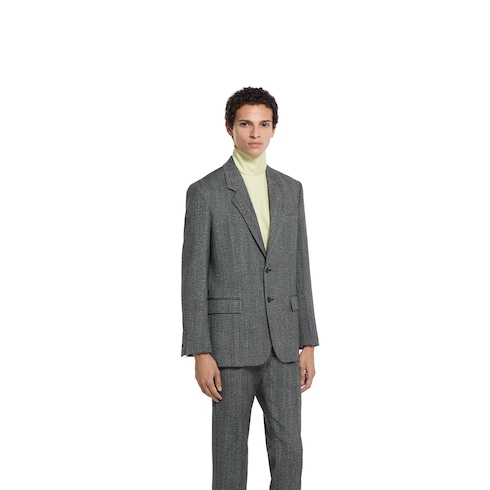 Wool mouliné jacket