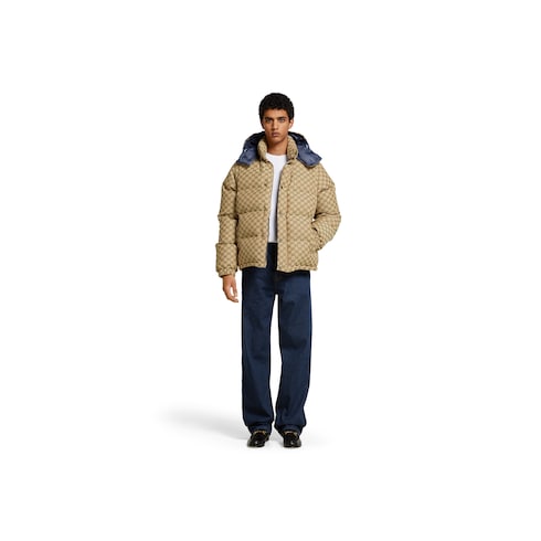 GG canvas down jacket