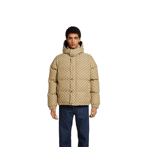 GG canvas down jacket