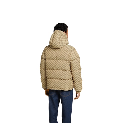 GG canvas down jacket