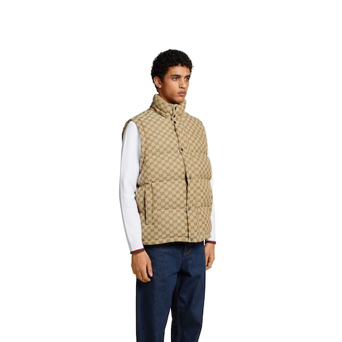 GG canvas down jacket