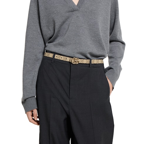 Reversible GG Marmont thin belt